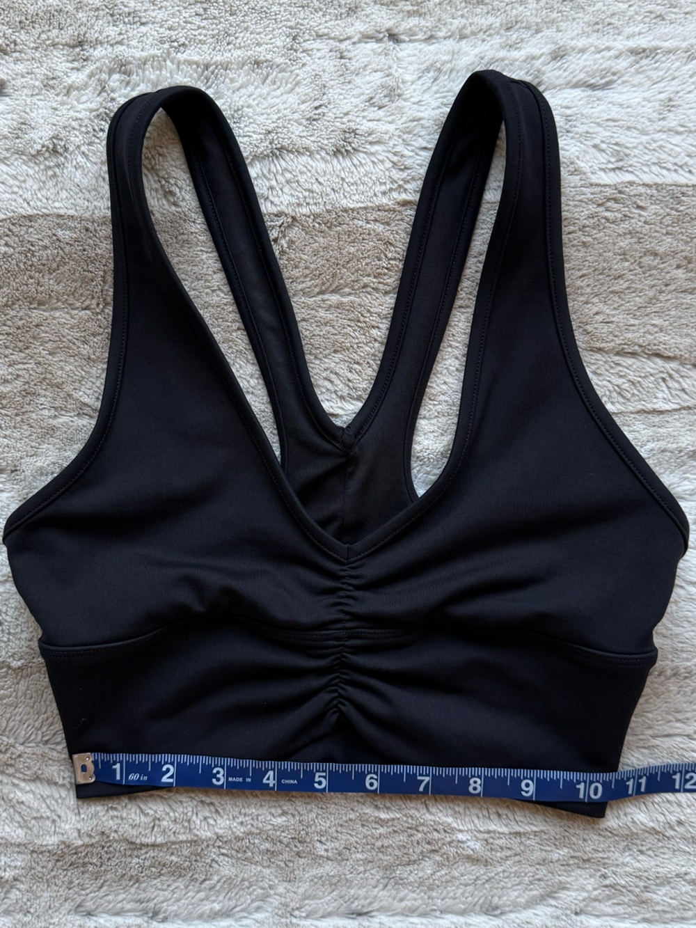 ALO YOGA Wild Thing Bra in Black Size XS - Picture 9 of 11